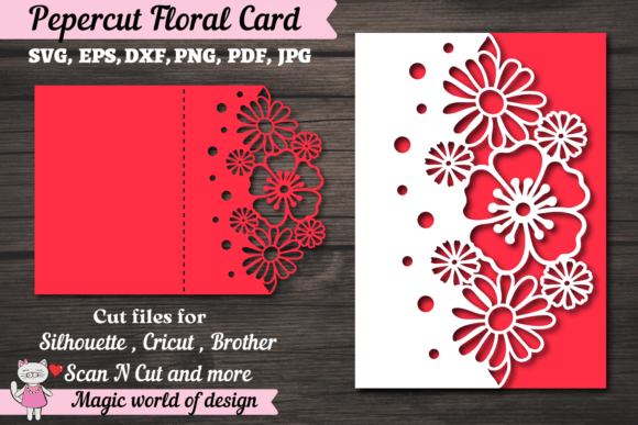 Download Flower Card Cover A5, Paper Cutting Svg, - Paper cutting Collection