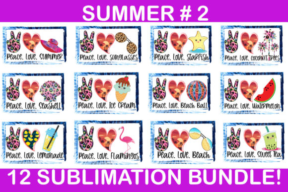 12 Sublimation Summer Bundle #2 - Download Now