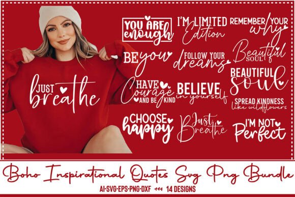 Download Boho Inspirational Quotes SVG Bundle PNG - Quotes svg Collection