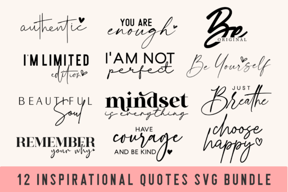 Download Boho Inspirational Quotes SVG BUNDLE - Quotes svg Collection