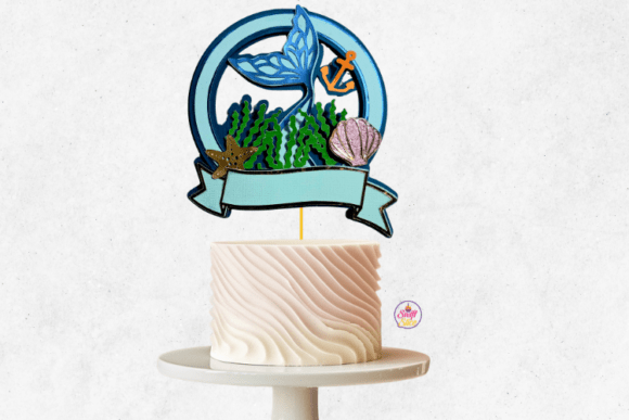 Mermaid Layered Cake Topper SVG - Download Now