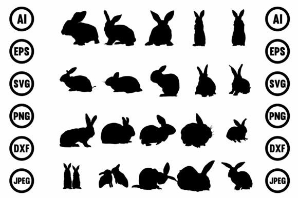 Easter Silhouette. Easter Bunny Silhouet - Download Now