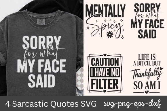Sarcastic Quotes SVG Bundle 1 - Download Now