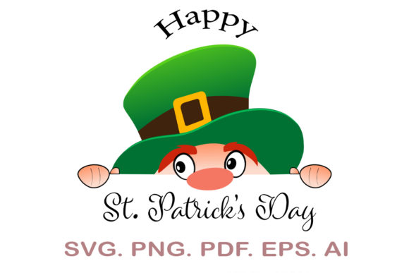 Happy St. Patrick's Day Leprechaun SVG - Download Now